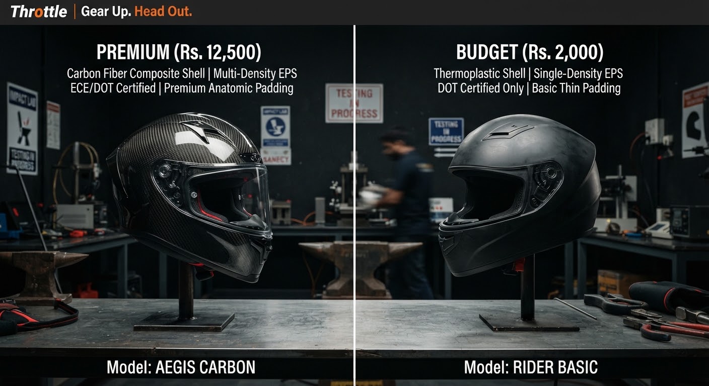 The Rs. 12,500 Helmet vs the Rs. 2,000 One: What You're Paying For