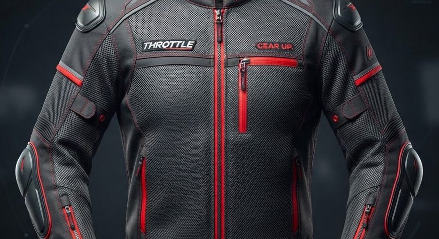 Mesh Summer Jacket — detail view